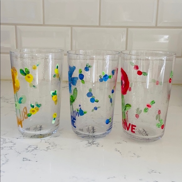 Anthropologie Dining Anthropologie Caroline Flourish Juice Glasses